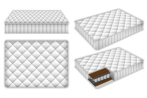 Mattress Bedding Bed Mockup Set