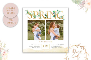 PSD Photo Session Card Template 40