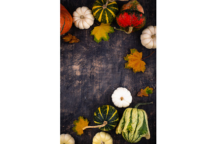 Autumn fall background with pumpkins, a Holiday Photo by Yulia Furman