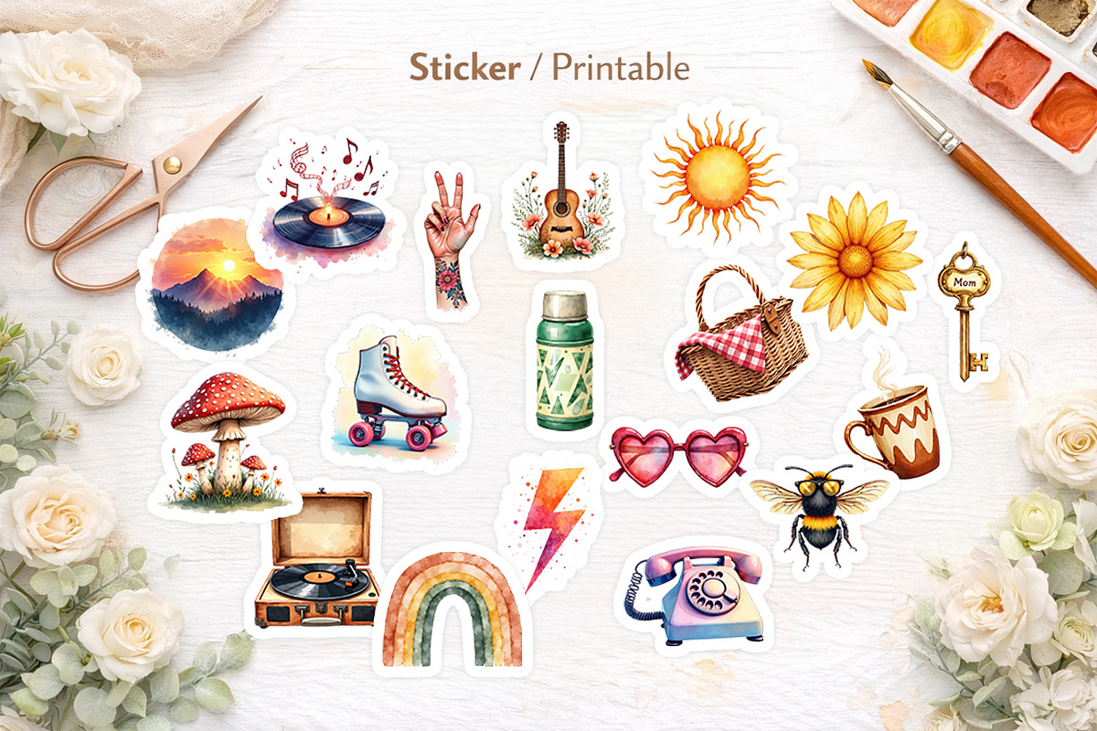 70s Retro Sublimation PNG, an Illustration by Artnoy (Photo 7 of 8)