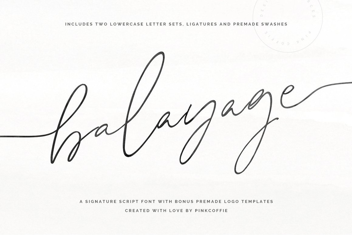 Modern Font & Logo Bundle - 85%Off, a Script Font by Pink Coffie (Photo 7 of 65)