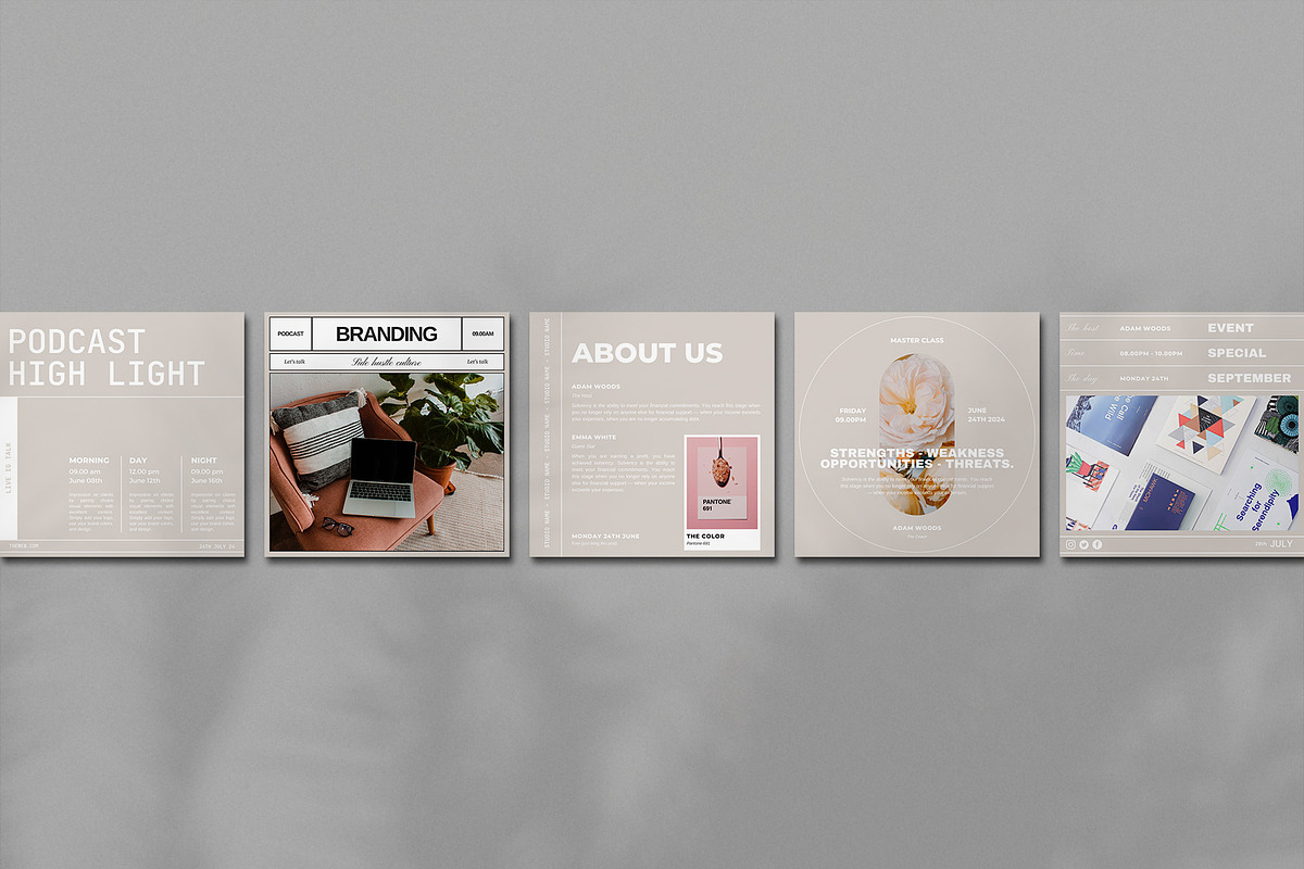 TARA TALK | Podcast kit, a Social Media Template by Analogi Studio (Photo 6 of 9)