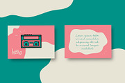 Cassette Postcard, a Card Template by Meknya (Thumbnail 1 of 3)