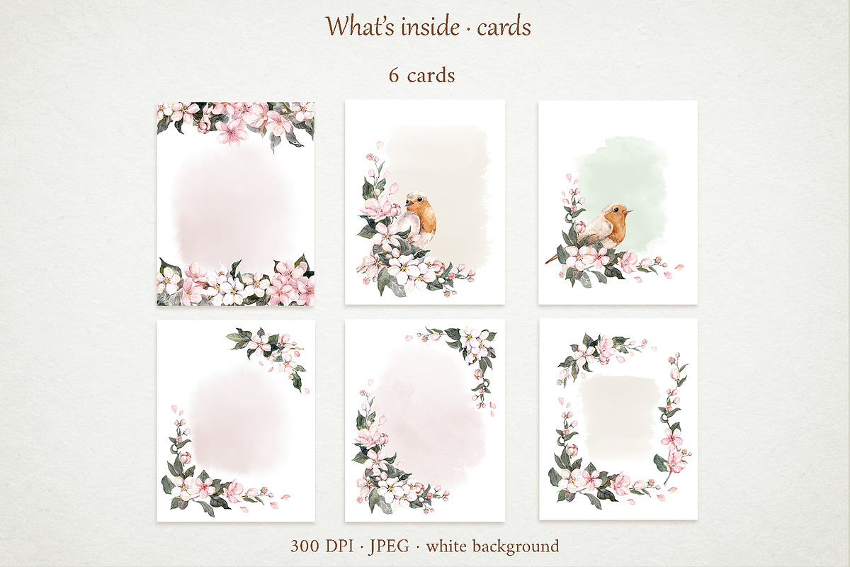 Apple Blossom Watercolor Clipart Set, a Seasonal Illustration by Where summer is (Photo 12 of 14)
