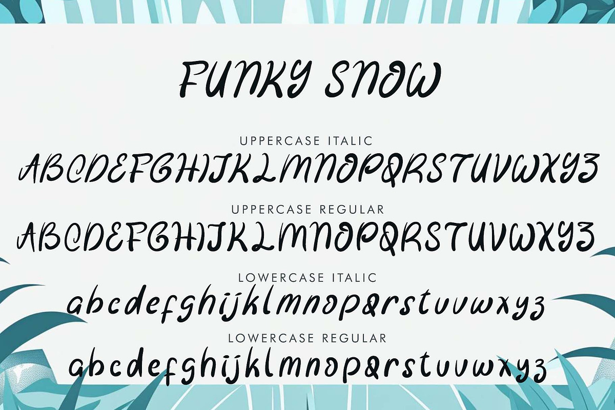 Funky Snow, a Blackletter Font by Yoga Letter (Photo 5 of 7)
