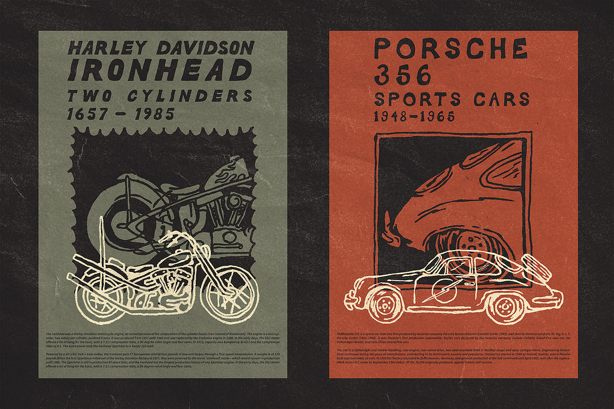 Vintage Motorcycle BRONX !!!, an Object Illustration by AROKA (Photo 2 of 11)