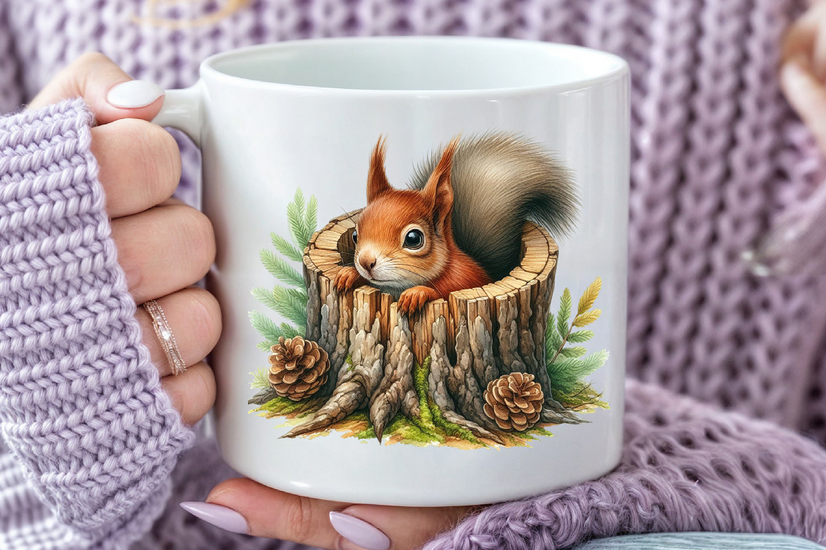 Squirrel Peeping Hole Clipart, an Illustration by Rose Art (Photo 6 of 7)