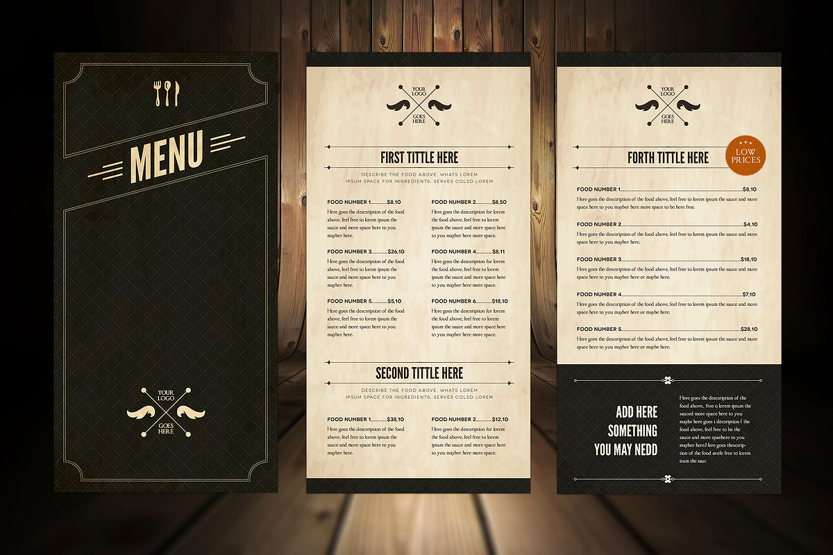 Elegant Food Menu 5, a Brochure Template by Luuqas Design (Photo 1 of 6)