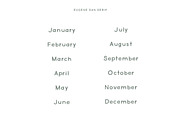 Eugene and Oakley Font Duo, a Sans Serif Font by Margot + Co (Thumbnail 11 of 18)