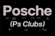 PS CLUB | Display Typeface, a Sans Serif Font by Posche Type (Thumbnail 11 of 11)