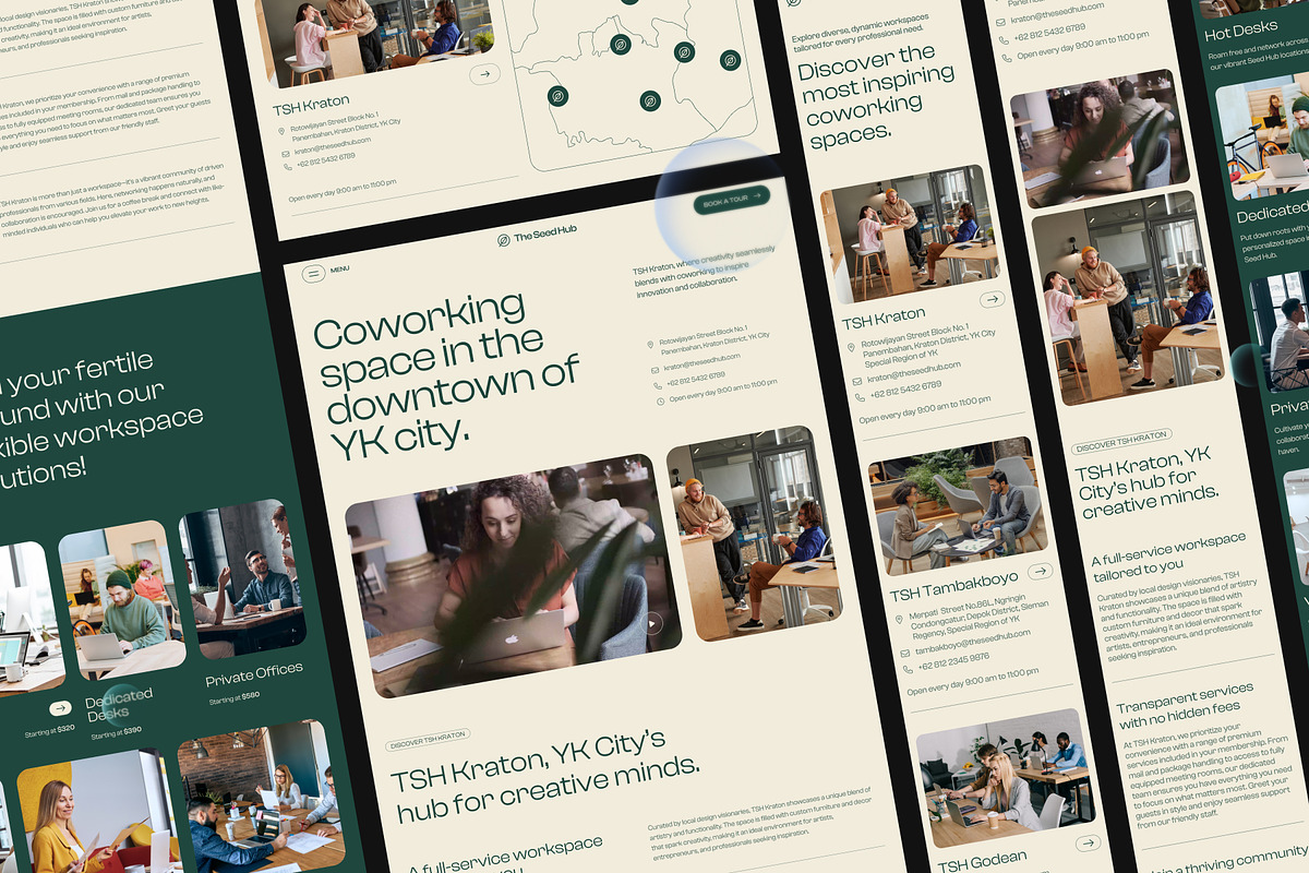 Coworking Space Locations Page, a Websites & App Template by SLAB! Design (Photo 6 of 6)