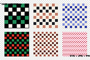 Christmas Checkerboard Pattern Set, a Pattern Graphic by Gfx Expert Team (Thumbnail 2 of 3)