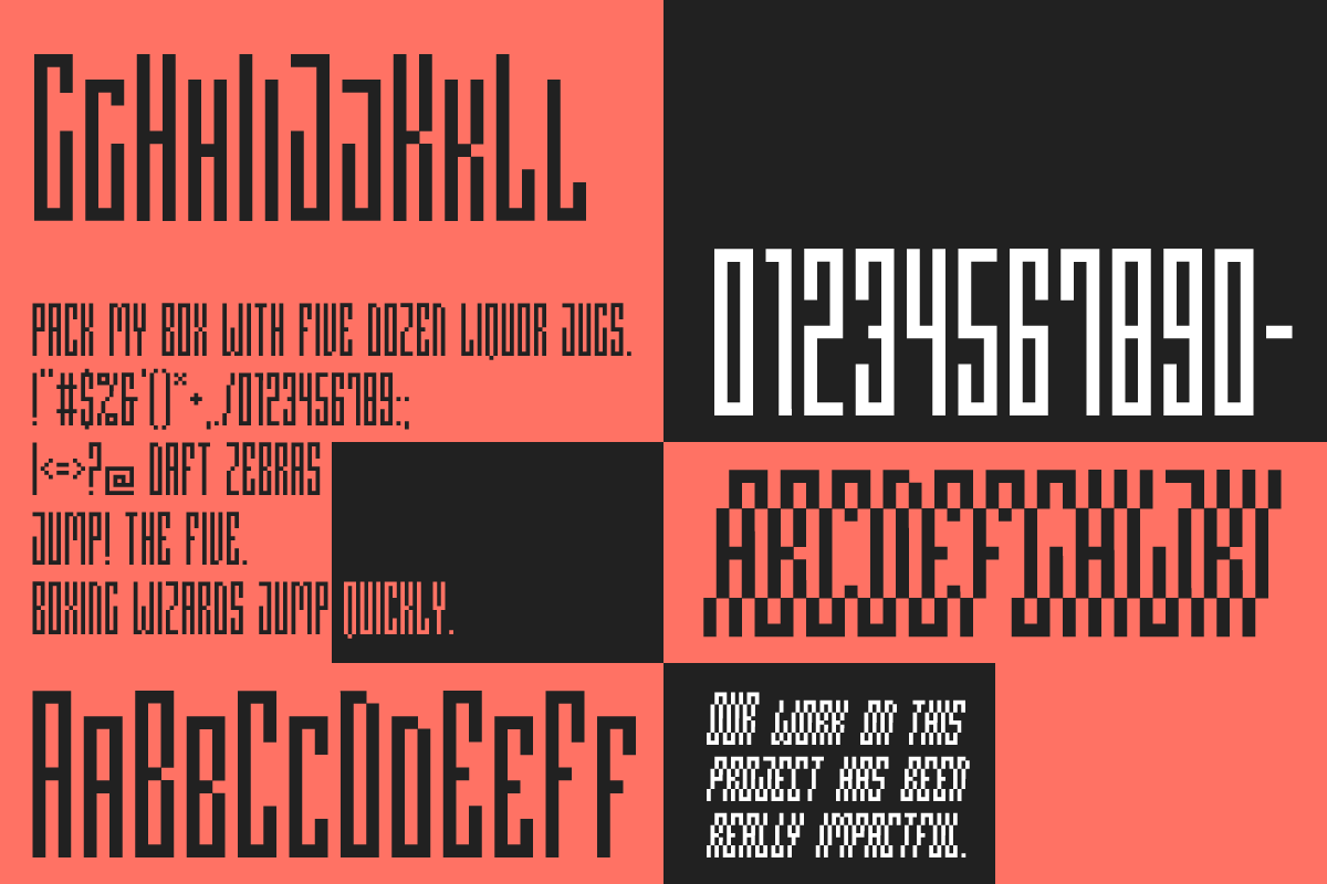 Pixeloza 02 ( FREE Style ), a Font by Fontsphere (Photo 5 of 7)