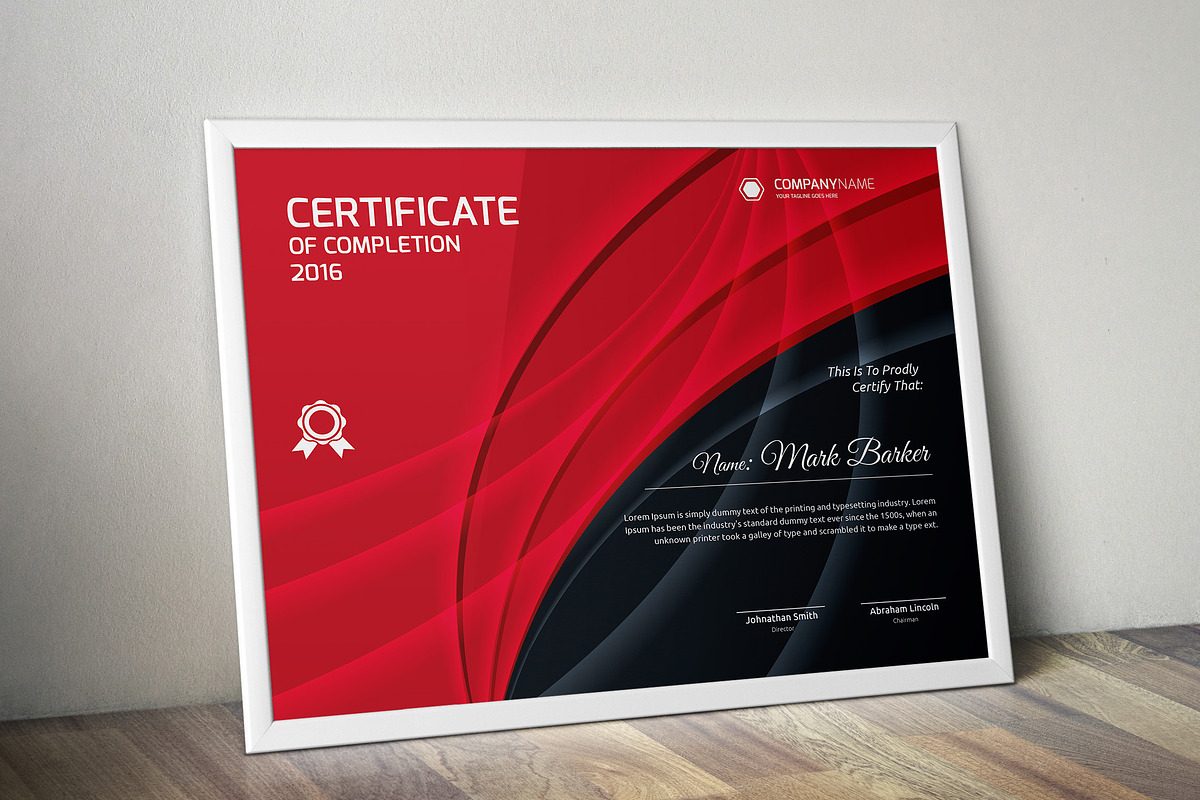 Certificate, a Stationery Template by Curve Design (Photo 4 of 8)