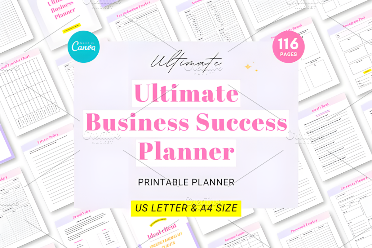 Business Planner Printable, a Social Media Template by Ink Gallery (Photo 1 of 3)