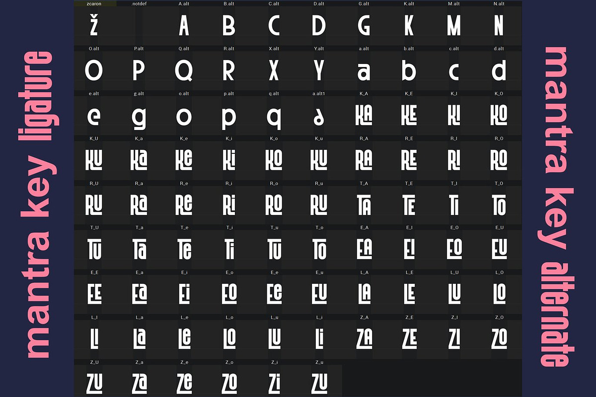 Meacros - Modern Font, a Sans Serif Font by Luna Shop (Photo 6 of 7)