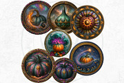 Fantasy Autumn Pumpkins, a Seasonal Illustration by ThatsDesignArt (Thumbnail 12 of 14)