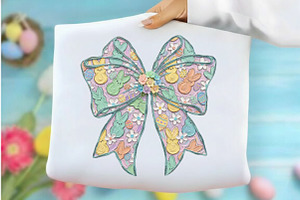 Brushstroke Easter Bow Png Easter, an Illustration by Designking