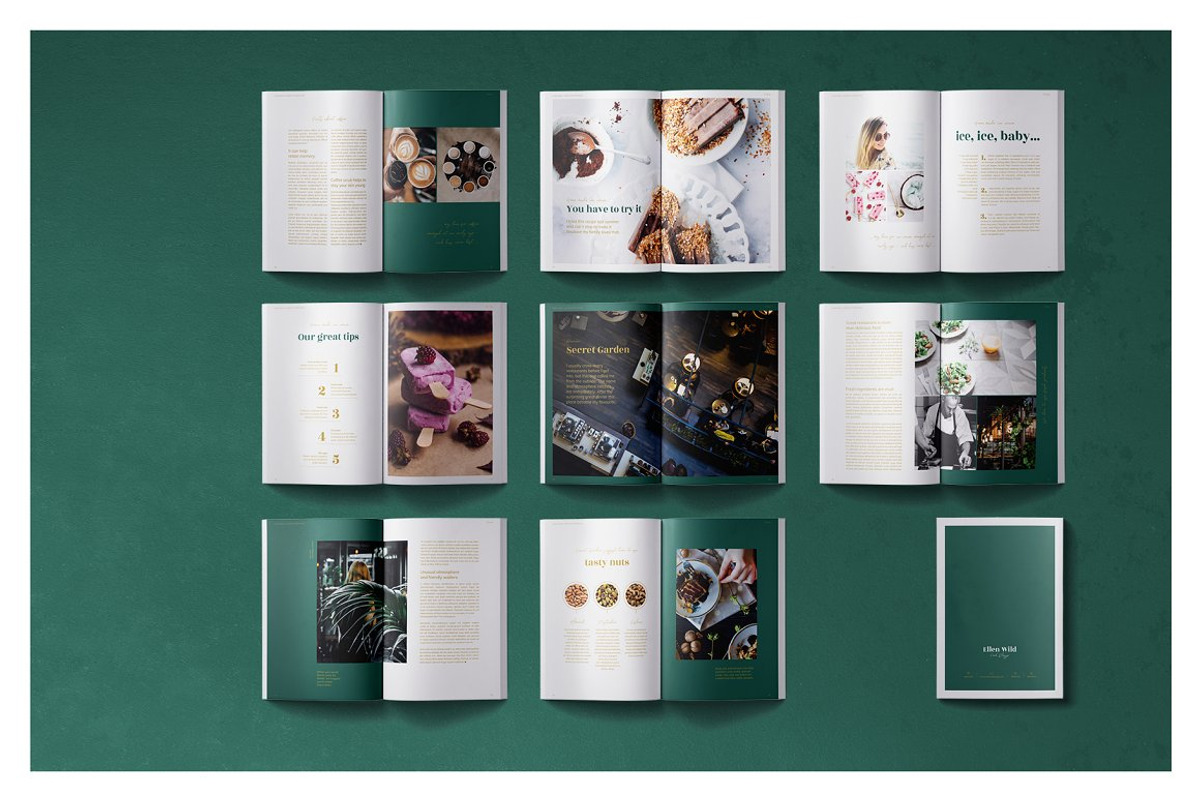 Magazine / CANVA, INDD / Ellen, a Magazine Template by Mirazz (Photo 14 of 16)