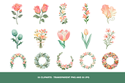 50 Gradient Wedding Floral Clipart, a Decorative Illustration by Luxe (Thumbnail 4 of 4)