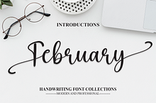 February | Script Font