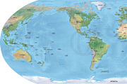 Vector map of world relief robinson, a Graphic by One Stop Map (Thumbnail 1 of 3)