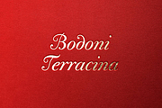 Bodoni Terracina Full Family 6 Fonts, a Script Font by California Type Foundry (Thumbnail 10 of 10)