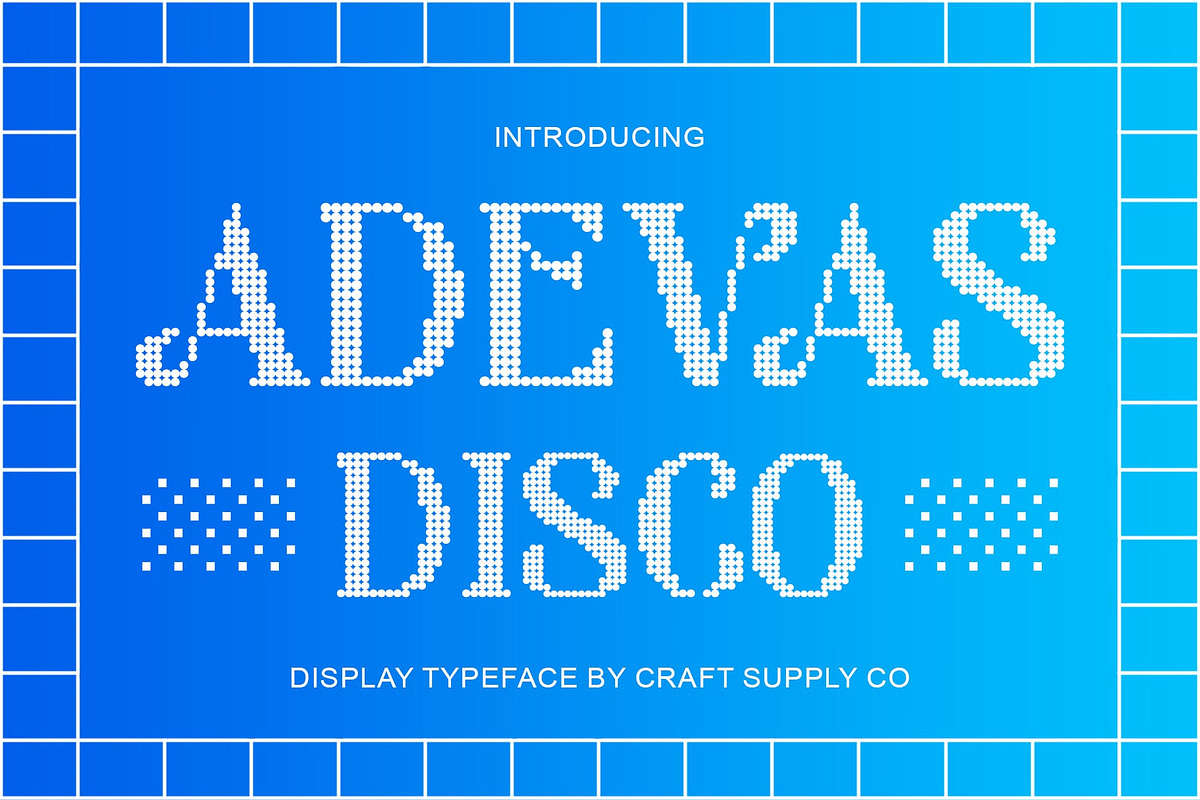 Adevas Disco, a Serif Font by Craft Supply Co. (Photo 1 of 8)