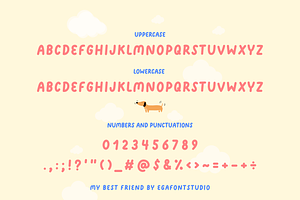 My Best Friend Cute Handwritten Font