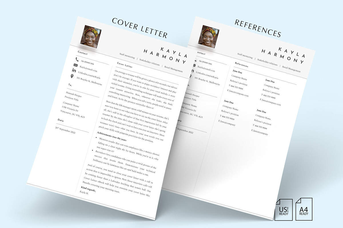 ATS Friendly CV Template Word, Pages, a Resume Template by Career Canvas (Photo 4 of 11)