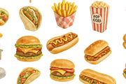 Fast Food Set Collection, an Object Graphic by RT Studio (Thumbnail 2 of 4)