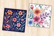 Bright Watercolor Floral Digital, a Pattern Graphic by Coco Bloom (Thumbnail 5 of 8)