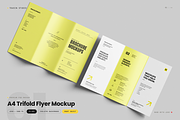 A4 Trifold Flyer Mockup, an Advertising Mockup by Toasin Studio (Thumbnail 1 of 5)