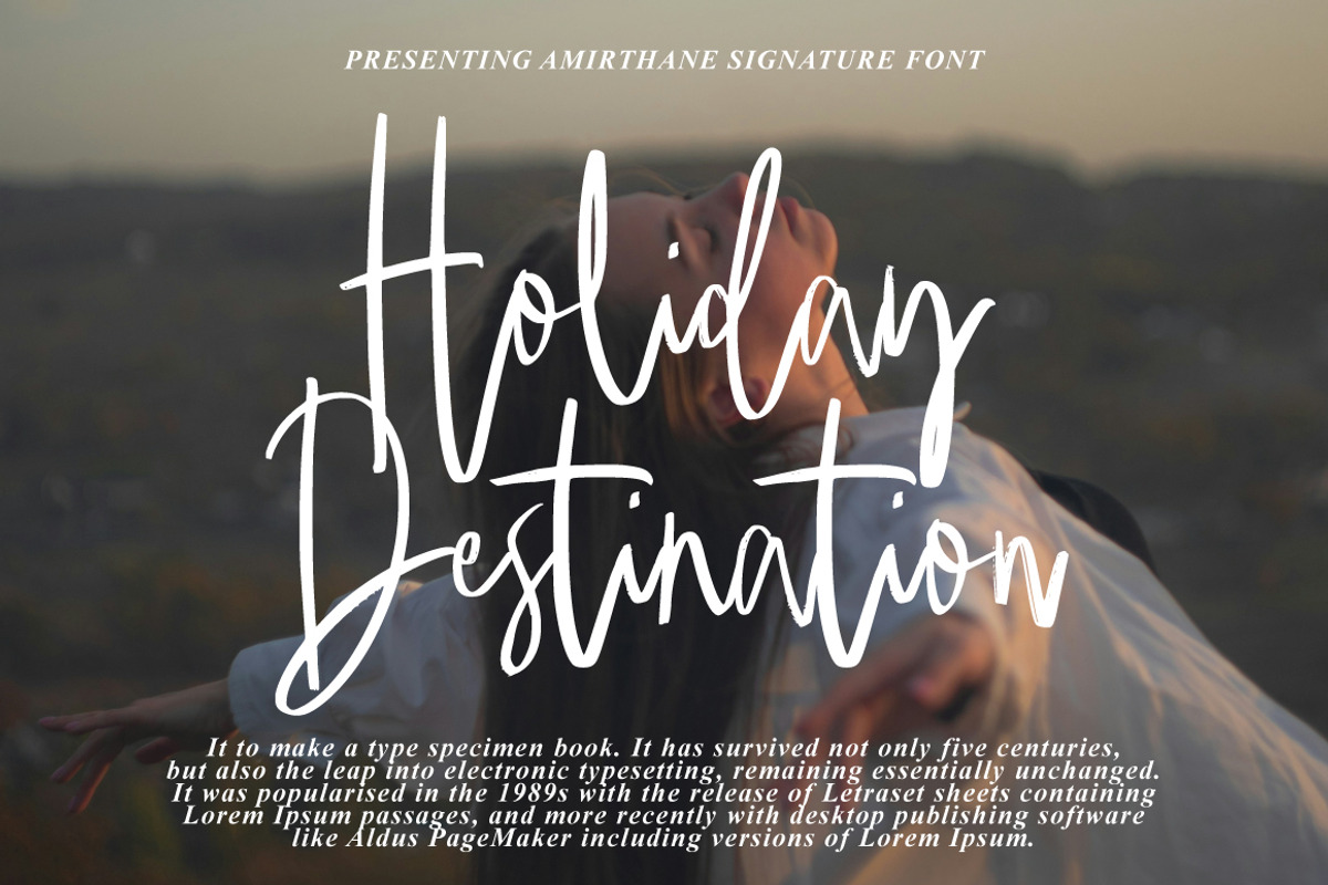 Amirthane - Brush Signature, a Handwritten Font by executypeStudio (Photo 4 of 10)