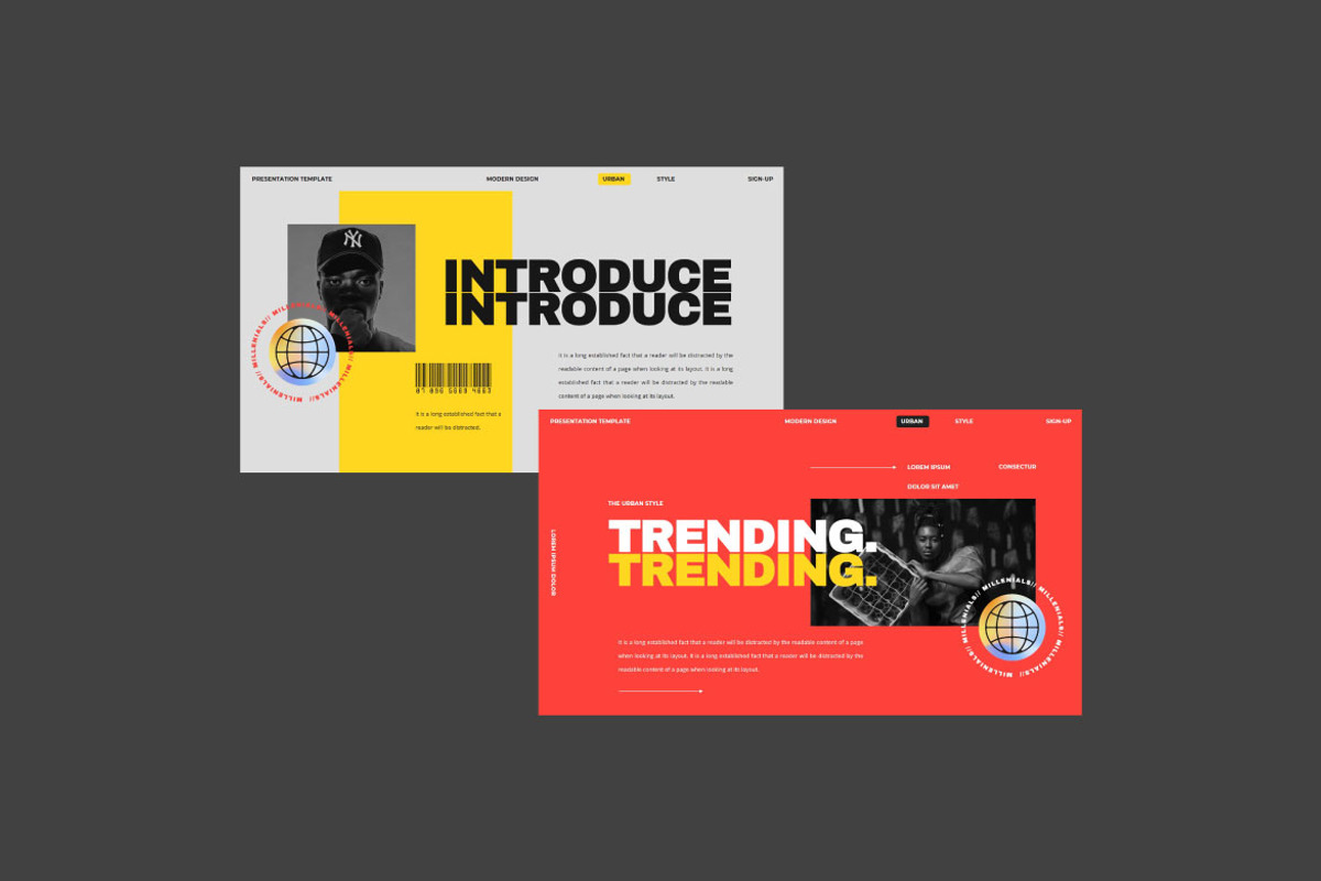 Millenials Presentation Template preview 3