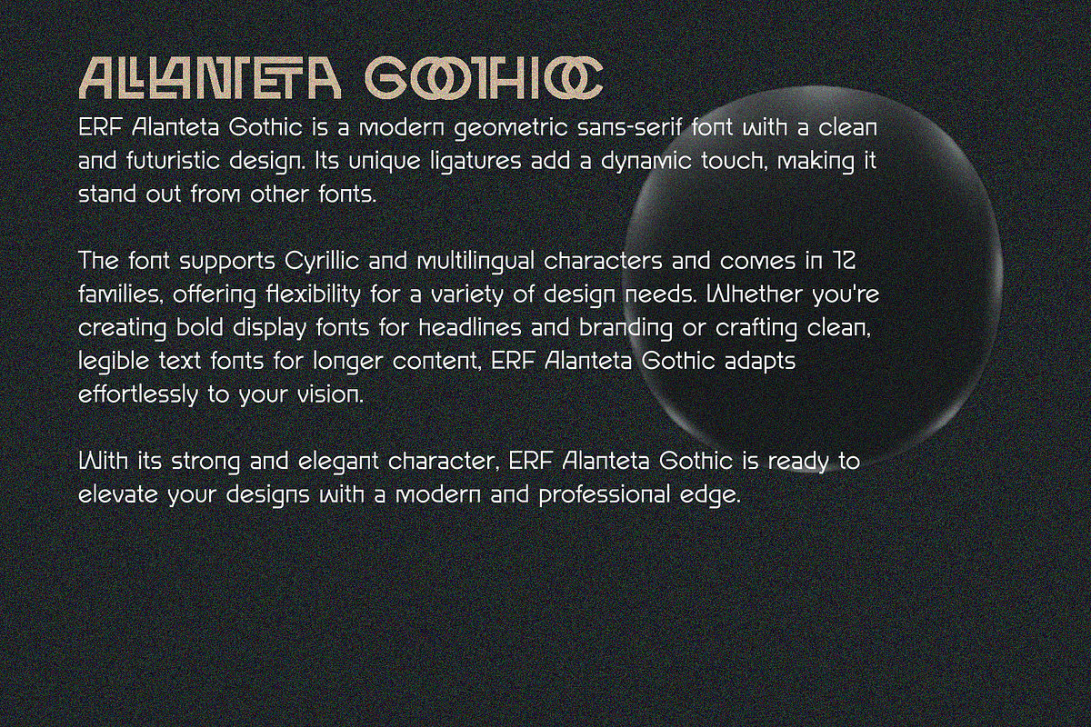 ERF Alanteta Gothic Geometric Font, a Font by Erifqizefont (Photo 10 of 15)