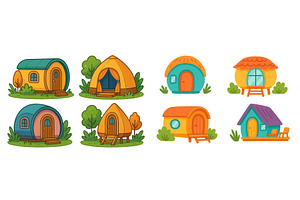Colorful collection of unique tiny, an Object Illustration by ZinetroN