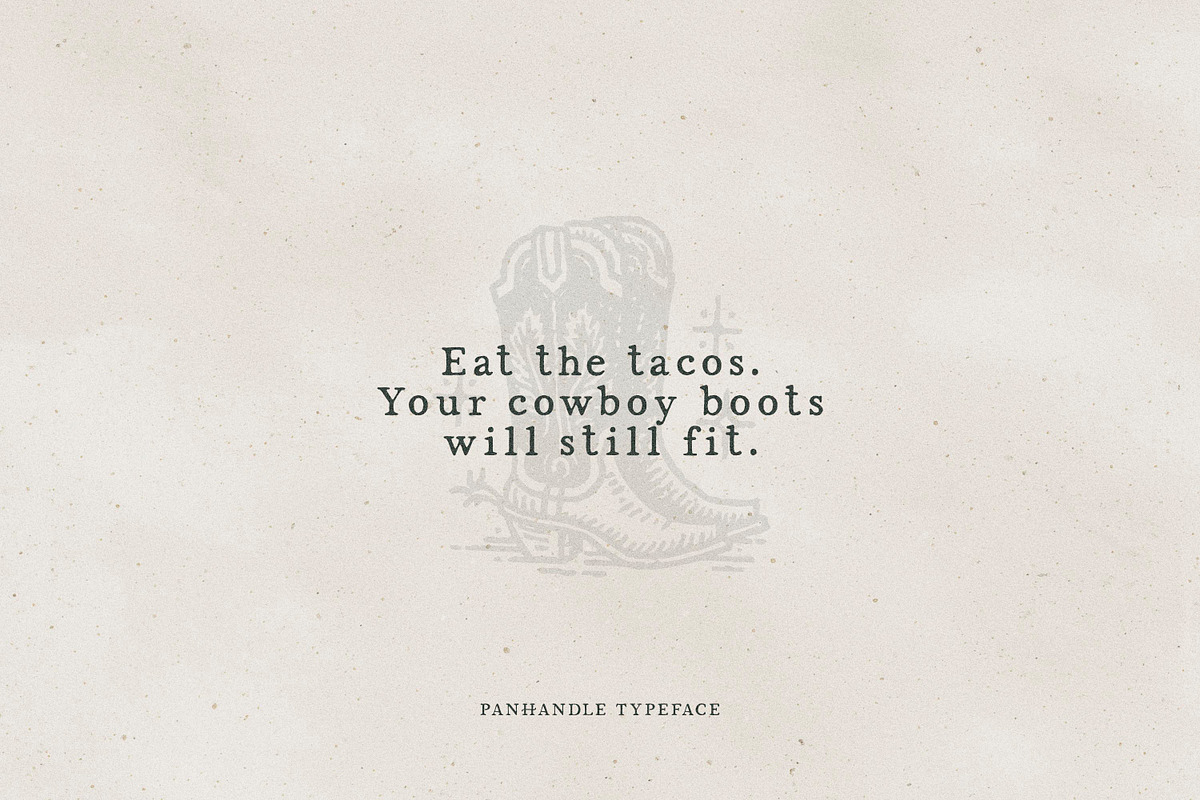 Panhandle Vintage Serif, a Serif Font by Callie Rian & Co. (Photo 7 of 14)