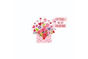 Cute Valentine Lifestyle TShirt Set, a Seasonal Illustration by Designer_Momina (Thumbnail 10 of 21)