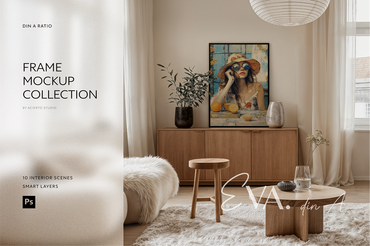 EVA Din A | Frame Mockup Collection, a Household Mockup by Acierto Studio (Photo 1 of 10)
