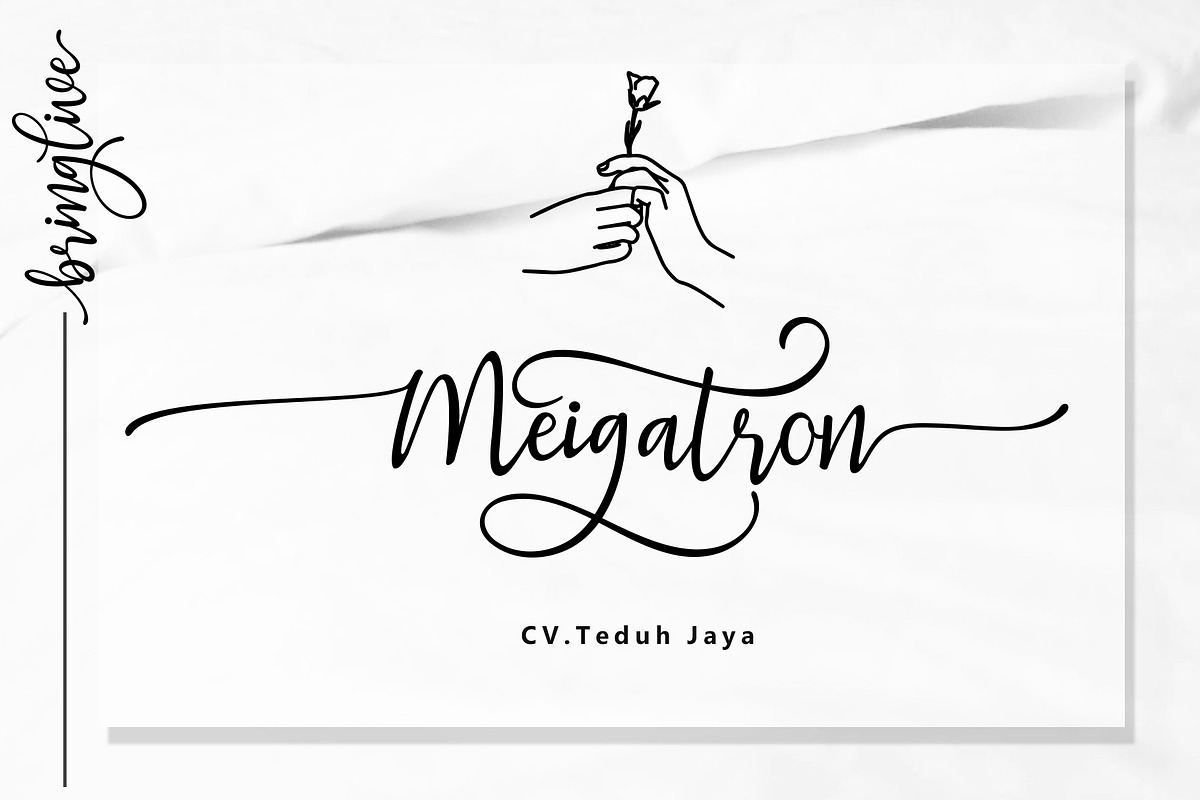 Bring live, a Script Font by Sulthan Studio (Photo 5 of 9)