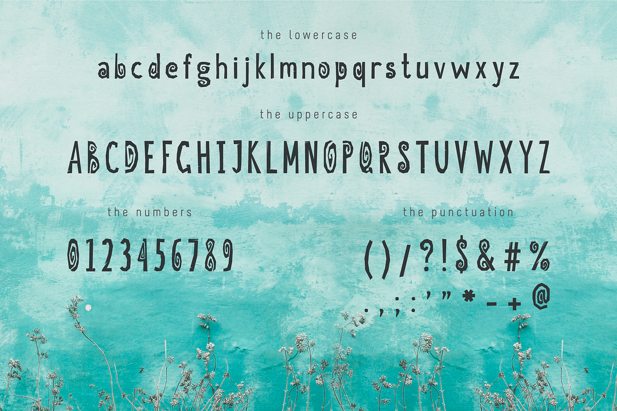 Roughcut font preview 2