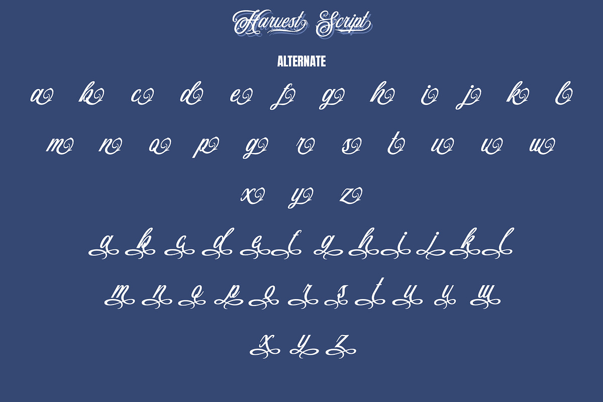 Harvest Script | Modern Typeface, a Script Font by Analogous (Photo 16 of 17)