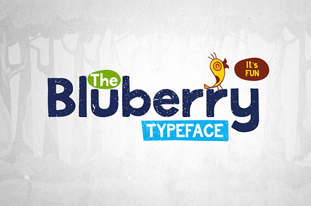 Blueberry Typeface, a Handwritten Font by Squarepack