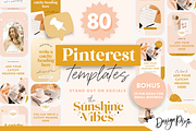 Boho Pinterest Pin Templates Canva, a Social Media Template by Design Pixie (Thumbnail 1 of 6)