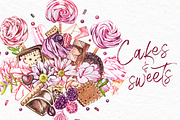 Cakes and sweets illustrations, a Decorative Illustration by Ann Astro (Thumbnail 13 of 17)
