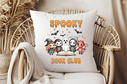 Spooky Book Club Witch Skeleton PNG, an Illustration by DreamCafeArt (Thumbnail 5 of 7)