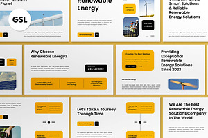White Renewable Energy Google Slide, a Presentation Template by graphicook