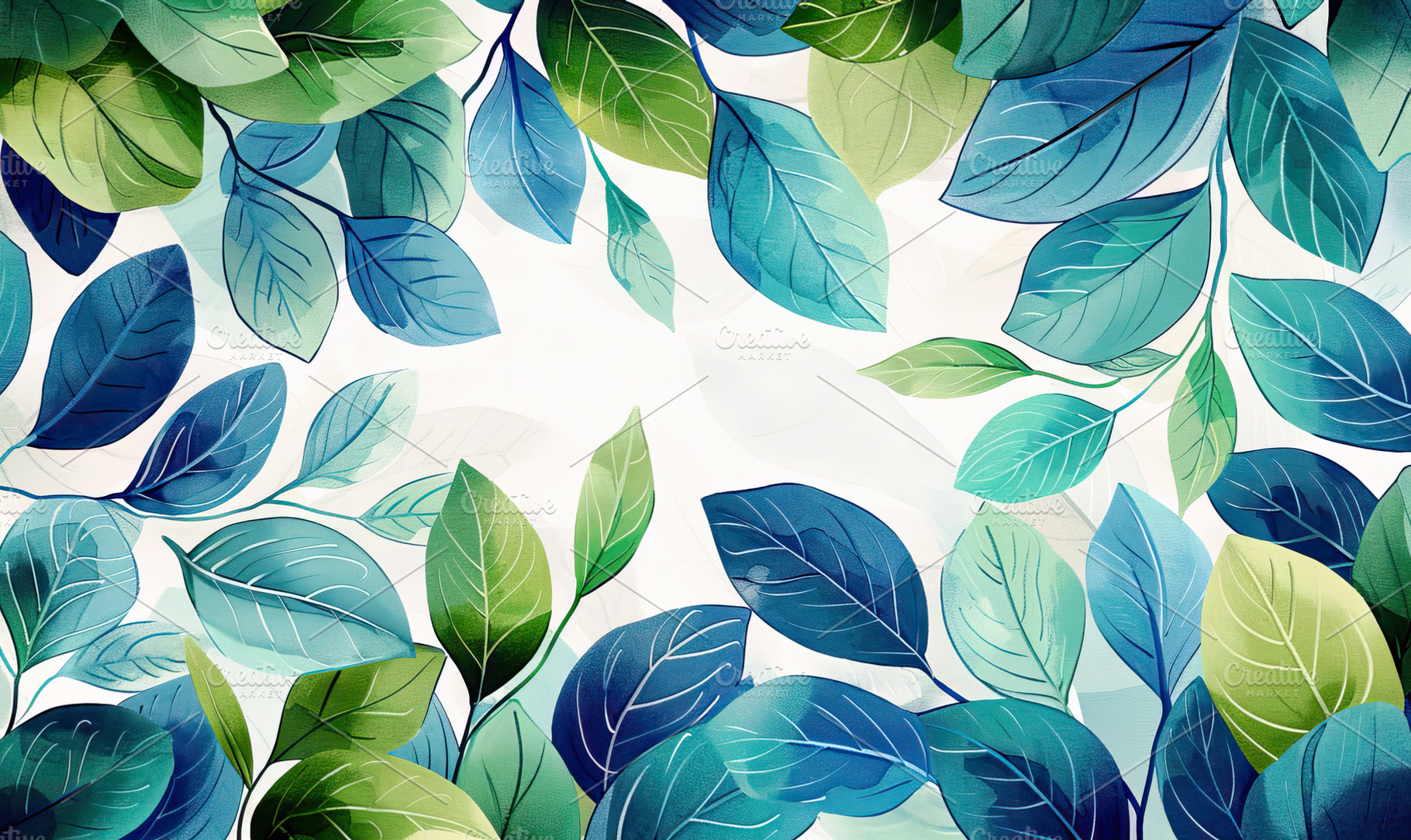 Lush Green Foliage Background, Gener, a Photo by LOGOCREATIVE