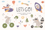 Let's go!, an Animal Illustration by cutelevindesign (Thumbnail 1 of 9)